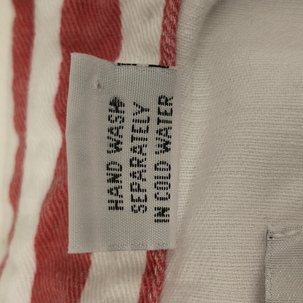 USA Stars & Stripes Crop Top Vintage 80s 90s Cotton Red White Blue Tie Front Sm - Picture 7 of 9
